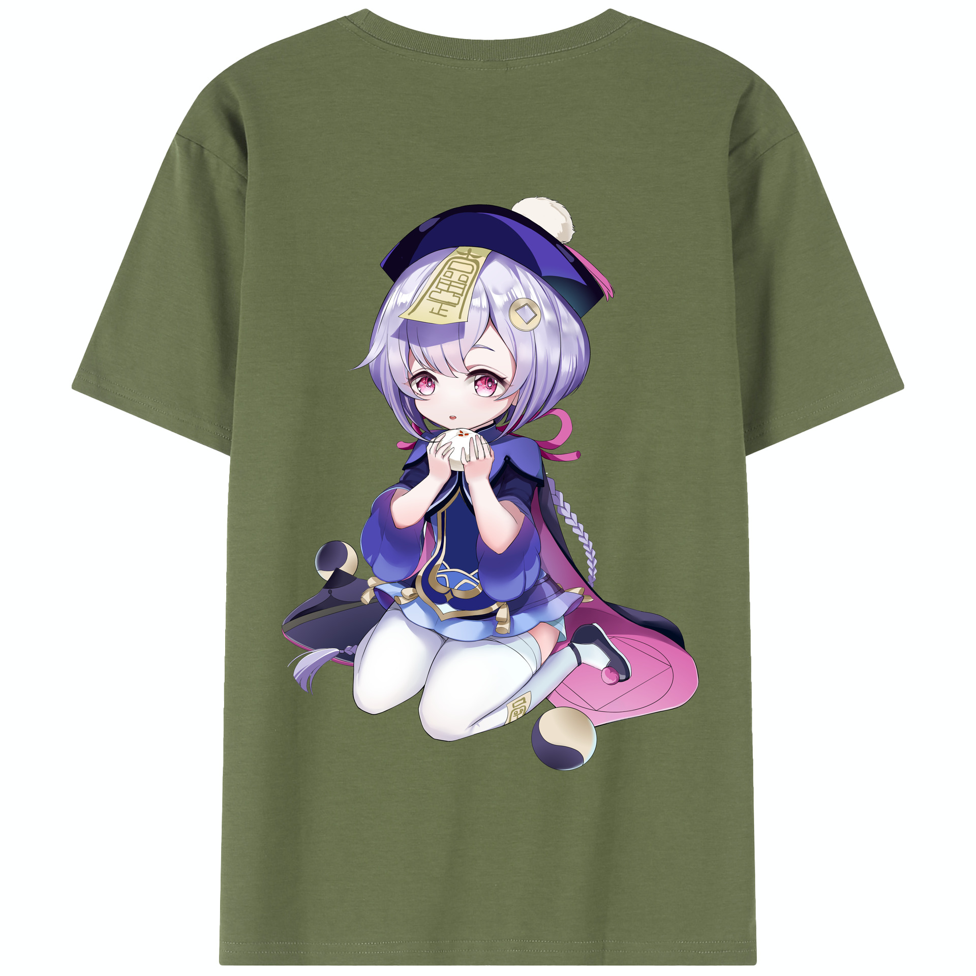 げんし神 七七 なな  genshin Nana 綿100％半袖Tシャツ（背面プリント）